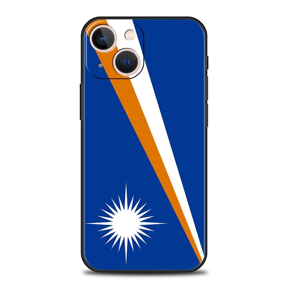 

Marshall Islands Flag Phone Case For iPhone 17 16E 15 16 14 13 12 11 Pro Max 7 8 Plus Soft TPU Back Cover iPhone 16E