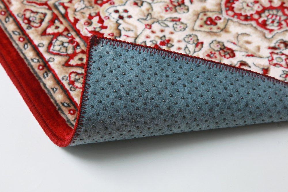 IKEHIKO Mendel Wine Entrance Mat, Dynasty Pattern, Approx. 50 X 80 Cm, Washable, #2028030