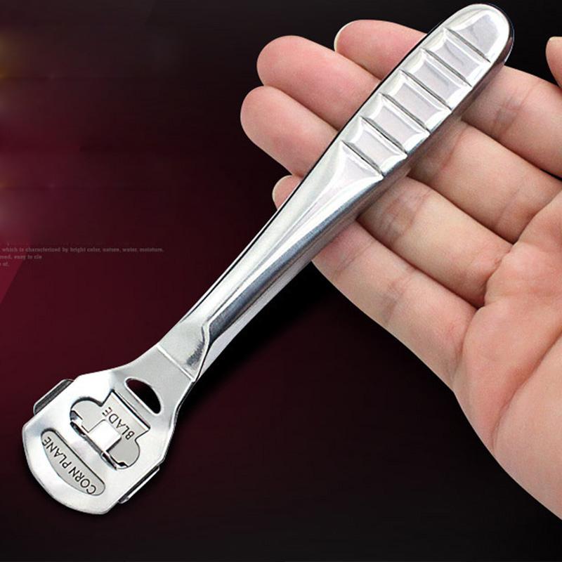 Edelstahl Pediküre Hornhaut Hart Hautschneider Nagelhautentferner Klingen Fußpflege Werkzeug