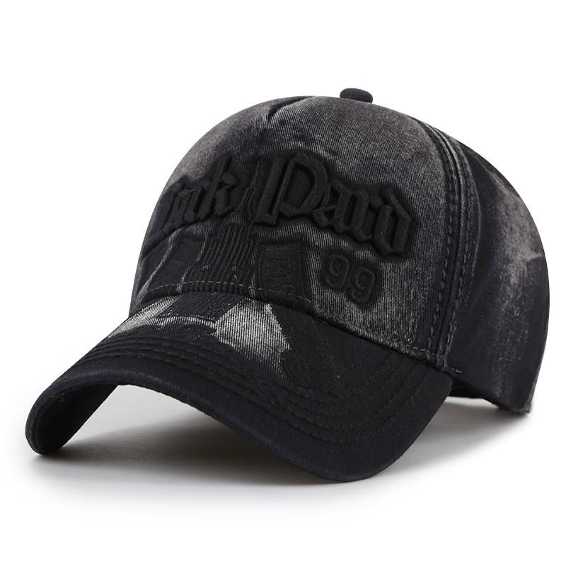 Unisex 6-Panel Pure Cotton Baseball Cap Embroidered Face-Slimming Soft Crown Versatile Sun-Protective All Seasons Hat