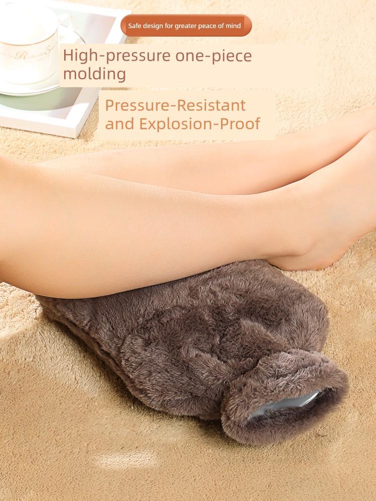Hot Water Bottle for Women, Large Size for Hot Compresses, Warm Belly, Small Size for Portable Use, Water-Fillable Hand Warmer, Water-Filled Hand