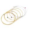 2Sets Golden And Silver Acoustic Guitar Strings Brass Material Guitar Strings  For Acoustic Guitar