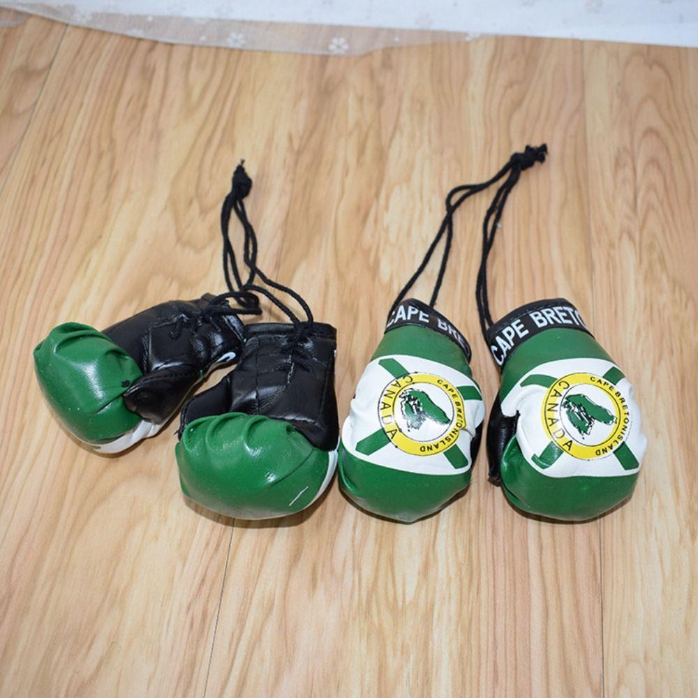 1 Pair Hanging Boxing Gloves Pendant Leather Mini Boxing Gloves  Girls Gifts