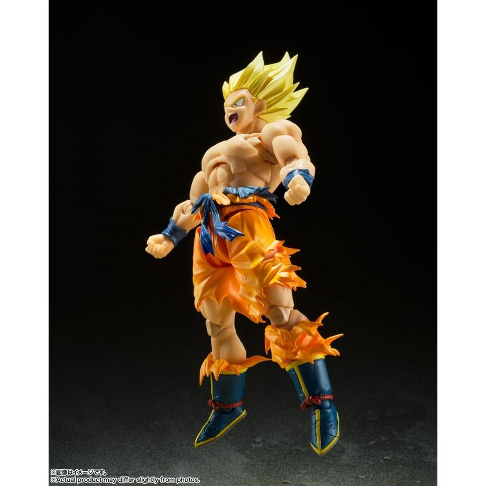 Bandai SPIRITS SHFiguarts Dragon Ball Super Saiyan Son Goku -Legendarisk Super Saiyan- Omtrent 145 mm ABS & PVC malt bevegelig figur