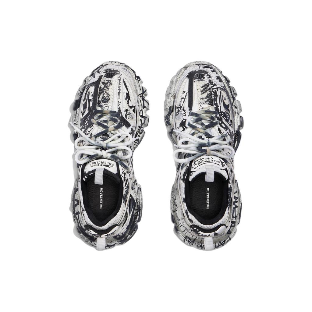 Balenciaga Track White Black Graffiti 542023W3RRA9010