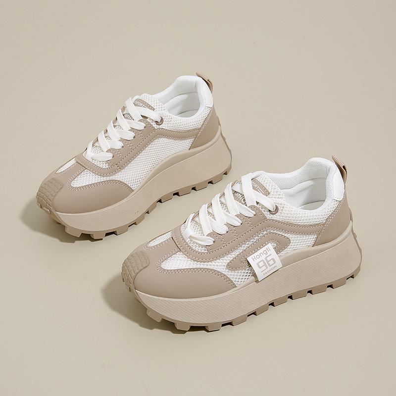 Hollow Daddy Shoes Women's Summer New Breathable Lightweight Student Casual Sneakers -