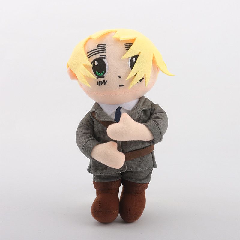 25cm Peluche Ivan Braginsky Bambola Anime Hetalia Potenze dell'Asse Alfred F. Jones USA Giocattolo di Peluche Cosplay Country