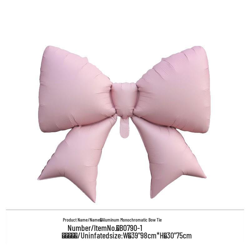 Xiaohongshu Ins Bow Aluminum Foil Balloon for Girl's Birthday Party Decoration