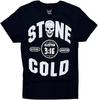 Magliette WWE Stone Cold Steve Austin 3:16 T-shirt da Uomo 100% Cotone Magliette da Uomo Top Wrestling WWE Teschio Nuovo