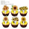 Sunflower Theme Birthday Party Decoration Supplies Set Contains Birthday Banner Cake Insert Card and Latex Balloons