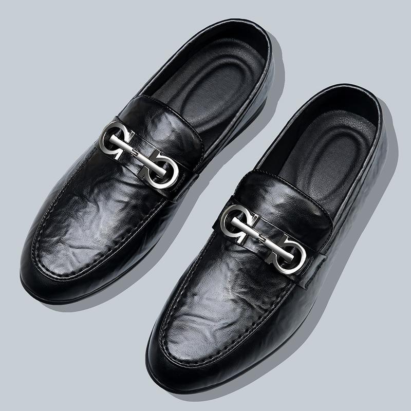 Doudou Shoes Men's Genuine Leather Spring New Casual Leather Shoes Men's Lazy