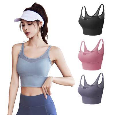 Dámské Sportovní podprsenka Nárazuvzdorná Běžecká vycpaná podprsenka Cvičení Outdoor Push Up Bezdrátové podprsenky na jógu Fitness Sportovní spodní prádlo