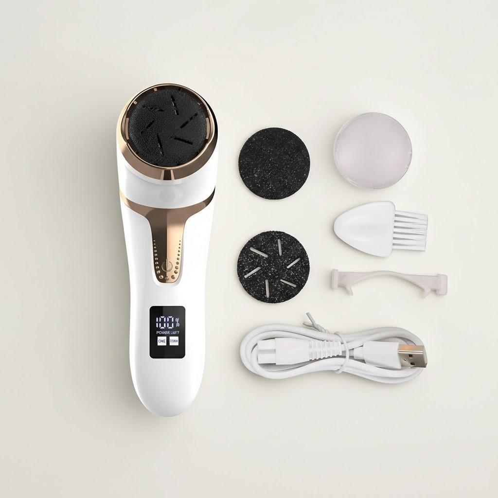 Electric Foot Grinder Callus Remover Vacuum Pedicure Machine Waterproof Foot Care Tool Home Use Easy Clean
