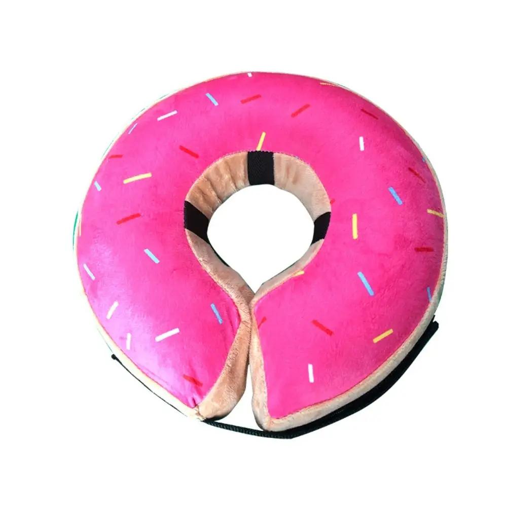 Protective Pet Recovery Cone Adjustable S/M/L/XL Elizabeth Cone Collar Printing Inflatable Dog Lick-proof Collar Cat Supplies