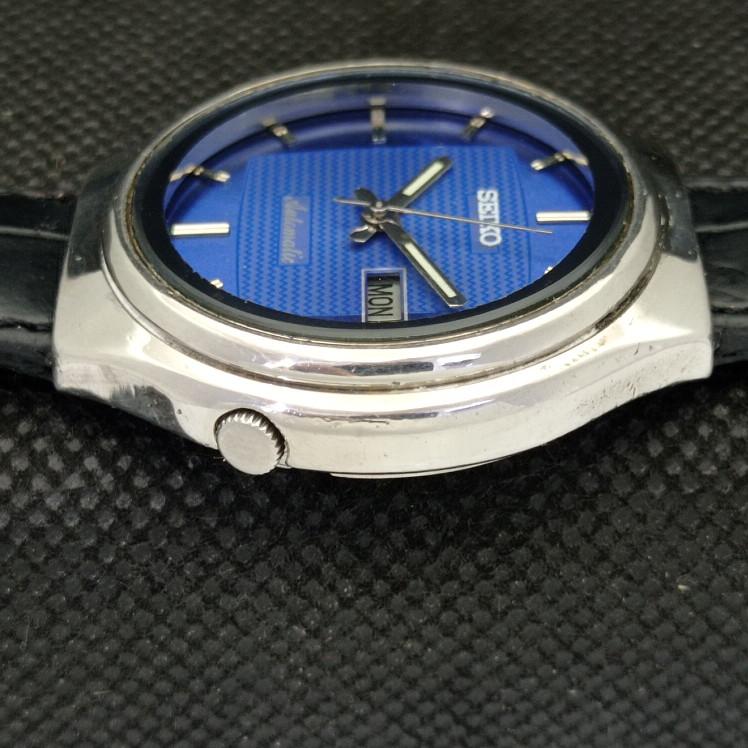 POUŽITÉ VINTAGE SEIKO 5 AUTOMATIC 7009A JAPONSKO PÁNSKÉ D/D BLUE HODINKY 604-a314010-9 SKU604-a314010