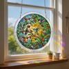 Colorful Acrylic Puzzle Sun Catcher Window Decoration With Metal Chain For Home Gift DIY Art Craft Hanging Sun Catcher Signs