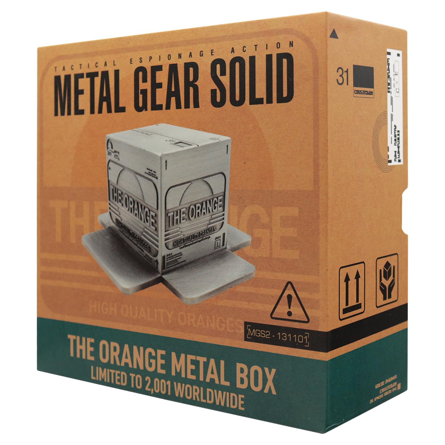 [Officially Licensed Product] METAL GEAR SOLID Orange Cardboard Box Replica