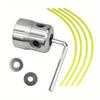 Aluminum Grass Trimmer Head 4 Lines Brush Cutter Head Lawn Mower Accessories Strimmer Replacement Tool