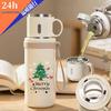Large-Capacity Insulated Sports Bottle with Customizable Design - Christmas Edition
