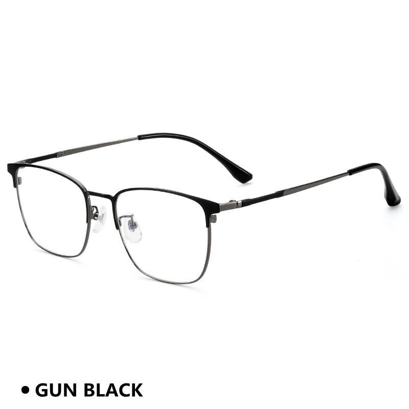 

Stainless Steel Frame Reading Glasses Men Business Presbyopic Anti Blue Rays Optical Eyeglasses Male Strong Metal Eyewear 2.5