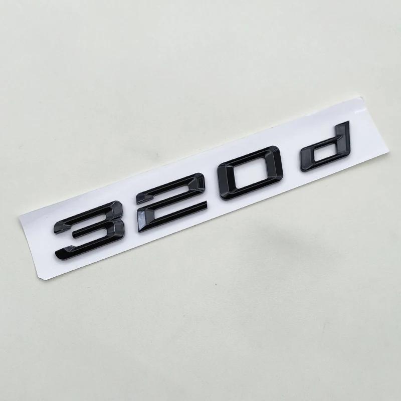 3D ABS Chrome Black Logo 320d 330d Emblem Letter Sticker Car Rear Trunk Badge for BMW E46 E92 E90 E91 F30 GT F34 F31 Accessories