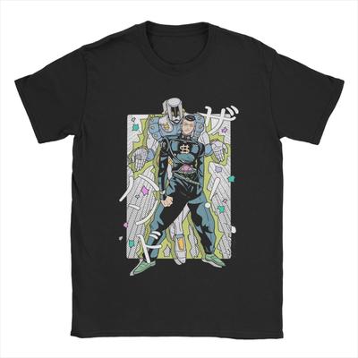 Men's T-Shirt Dumb Stand User Jojos Bizarre Adventure Cotton Tees Short Sleeve  T Shirts Round Neck Clothes Birthday Present