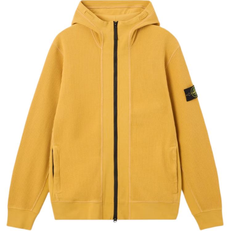 Stone Island Logo kapuces garās piedurknes