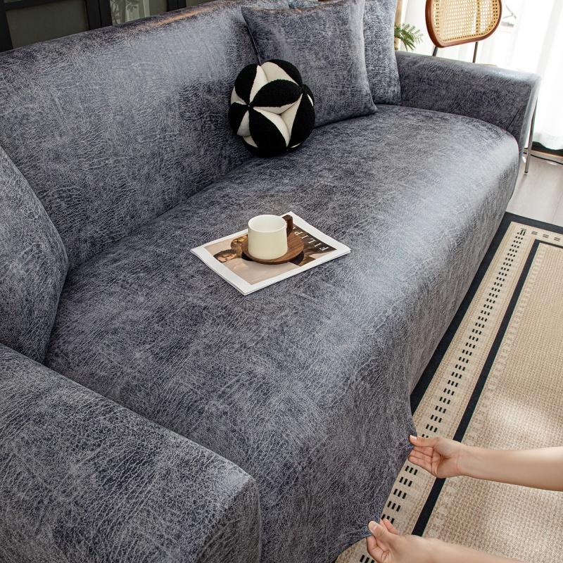 Waterproof Elastic Sofa Cover Adjustable Armchair Protector Corner L Shape Stretch Slipcovers Couch Covers 1/2/3/4/5 Seater