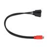 MINI DIN 6 Pin Male To 2 MINI DIN 6 Pin Female Cable Red Black Head MINI DIN 6 Pin Y Splitter Cable 1.0ft