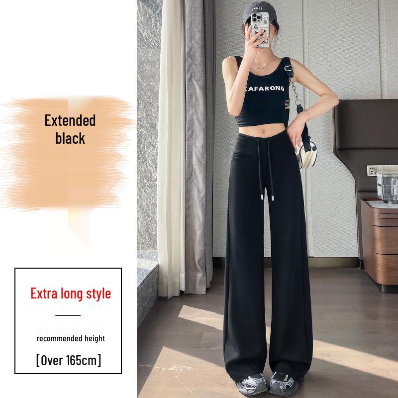 Spring/Summer 2026 Micro-Flare Wide-Leg Women s Casual Sweatpants XL