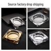 Crystal Glass Ashtray with Custom Logo for Home, Hotel, KTV Decor & Gifts