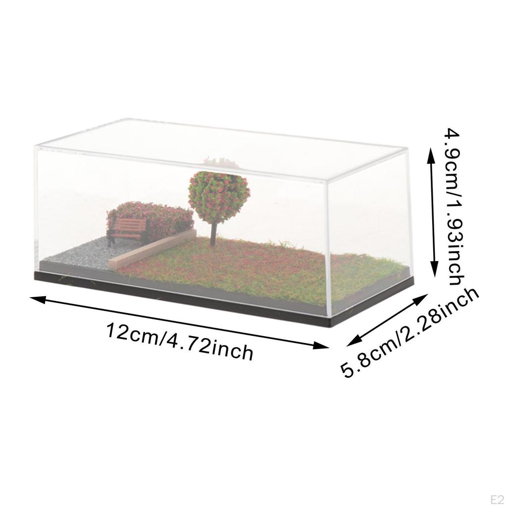 1/64 Die-cast Car Display Case, Parking Lot Scene, Showcase, DIY Diorama Case