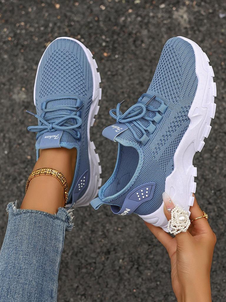 Schuhe Damen beliebt Sommer Damenschuhe vielseitig Sportnetz Einzelschuhe Außenhandel Damenschuhe Fliegenstrick Mesh modisch und atmungsaktiv