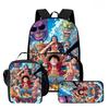 3-in-1 One Piece Backpack Set for Boys Girls Age 6-10, Light Weight School Kit with Front Pocket with Lunch Bag and Pencil Case