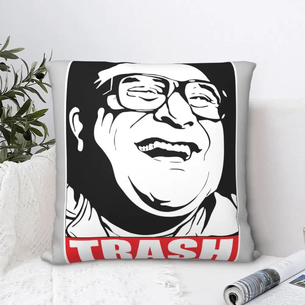 Danny Trash Devito Meme Roligt Ansikte Kuddfodral Tryck Polyester Kuddeöverdrag Gåva Kuddfodral Överdrag Hem Drop Shipping