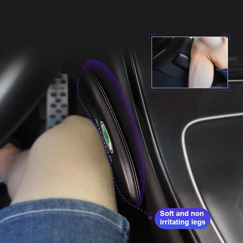 Leather Knee Pad Car Interior Pillow Comfortable Elastic Cushion for Skoda Octavia 1 2 3 A4 A5 MK2 Kodiaq Superb 3 Rapid Fabia 1 Car Styling