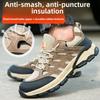 Labor Insurance Shoes for Men, Breathable Lightweight Insulated Shoes, Electricians with Anti-smash, Anti-puncture Wear-resistant Anti-odor Work Shoes