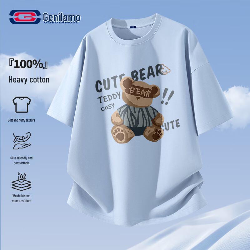 GENIOLAMODE Men's Cotton Graphic T-Shirt