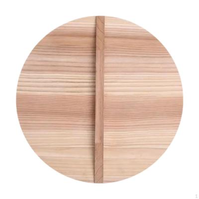 Cooking Pot Wooden Lid, Round Wok Cover for Kitchenware