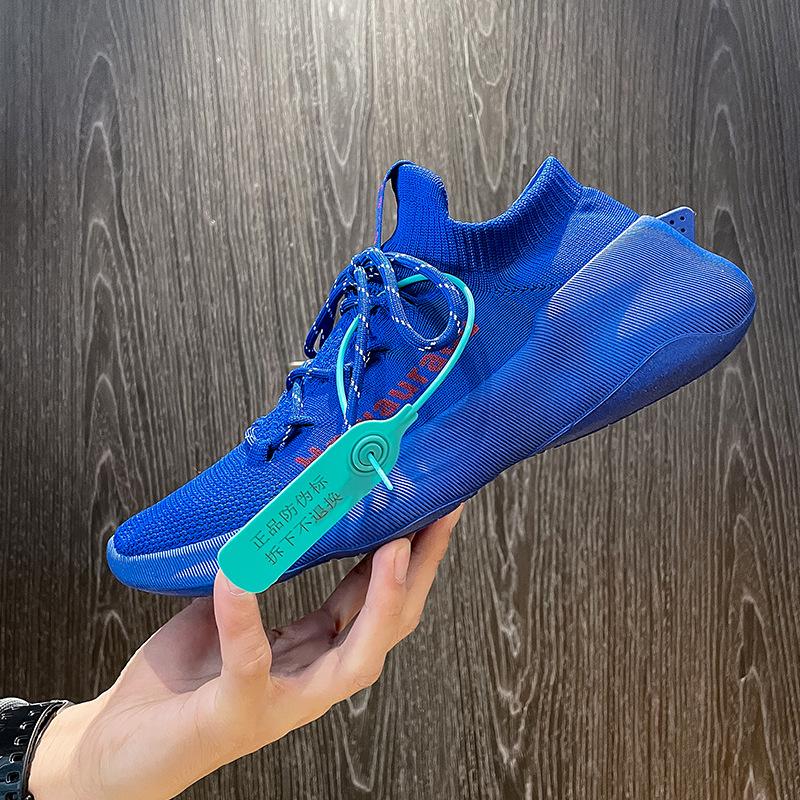 

Сетчатые дышащие женские кроссовки 2024 года, размер 44, пара, нескользящая обувь на шнуровке, мужская повседневная легкая спортивная женская обувь, Chaussure Femme 35 синий