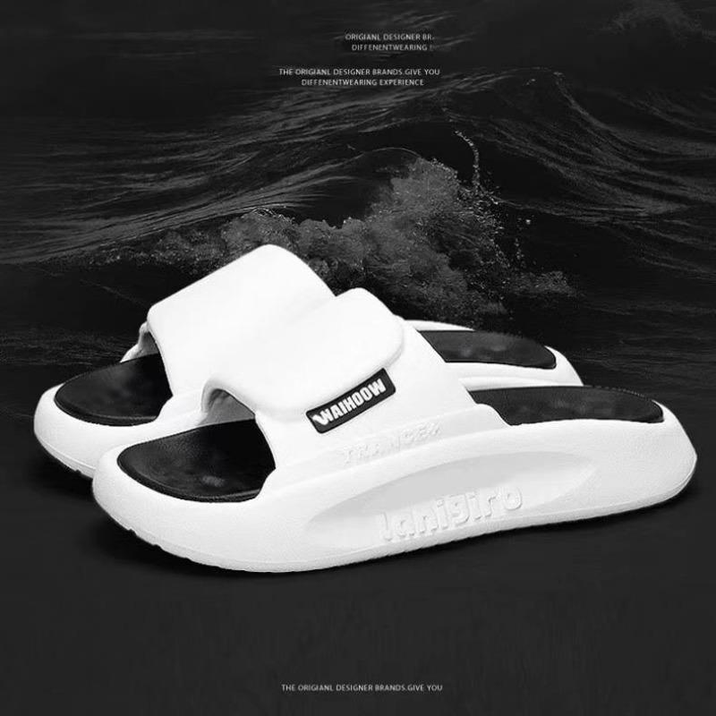 Thick Soled Sandals for Men, Anti Slip Home Slippers for Couples, Beach Outdoor Slippers for Men