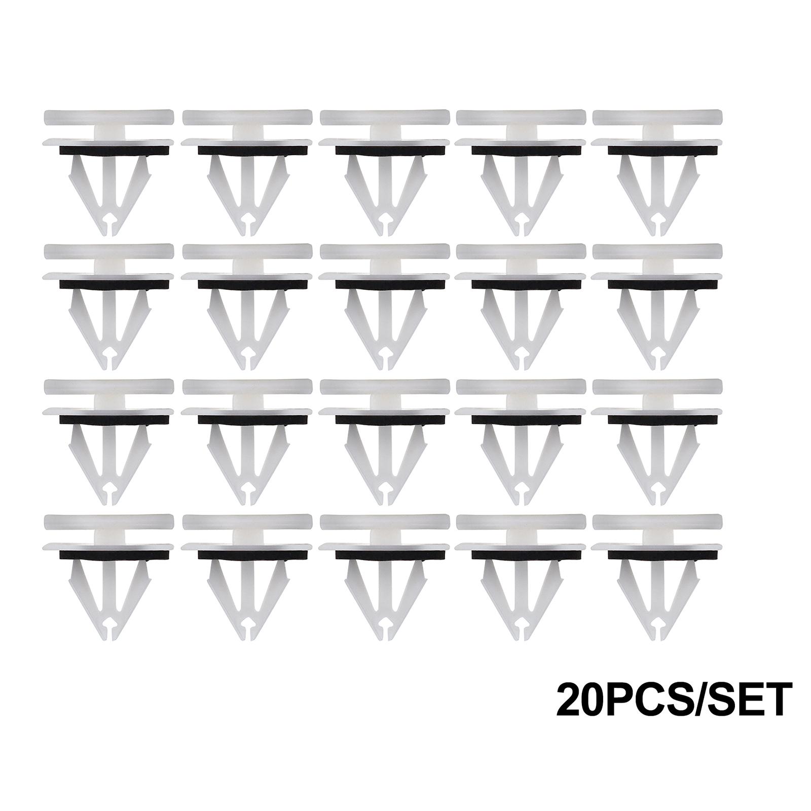 

20x для Ford Fiesta Kuga S-max Escape Edge Ecosport F150 Mustang Flare Side Skirt Sill Door Rocker Panel Moulding Clips Rivet белый