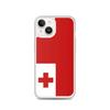 Coque Téléphone – Drapeau Des Tonga – Compatible iPhone 14 – Étui Souple – Résistant Et Antichoc - Silicone - Pixelforma