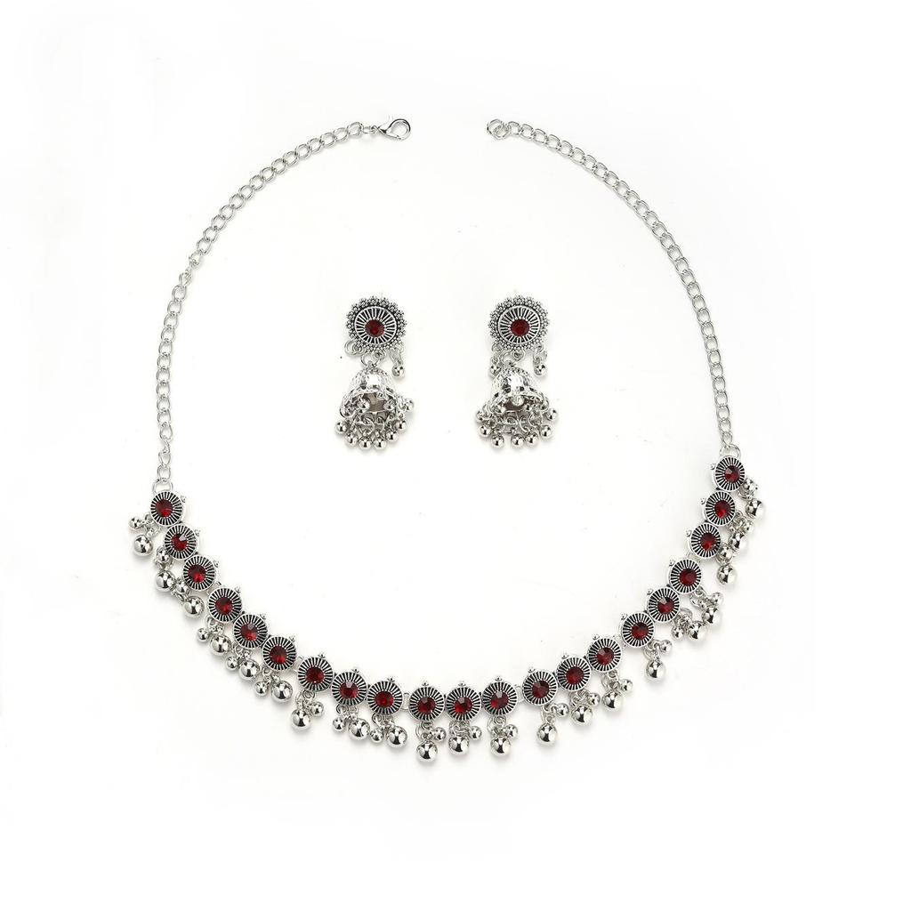 Exotic Retro Ethnic Necklace and Earrings: Fashionable, Personalized Jewelry