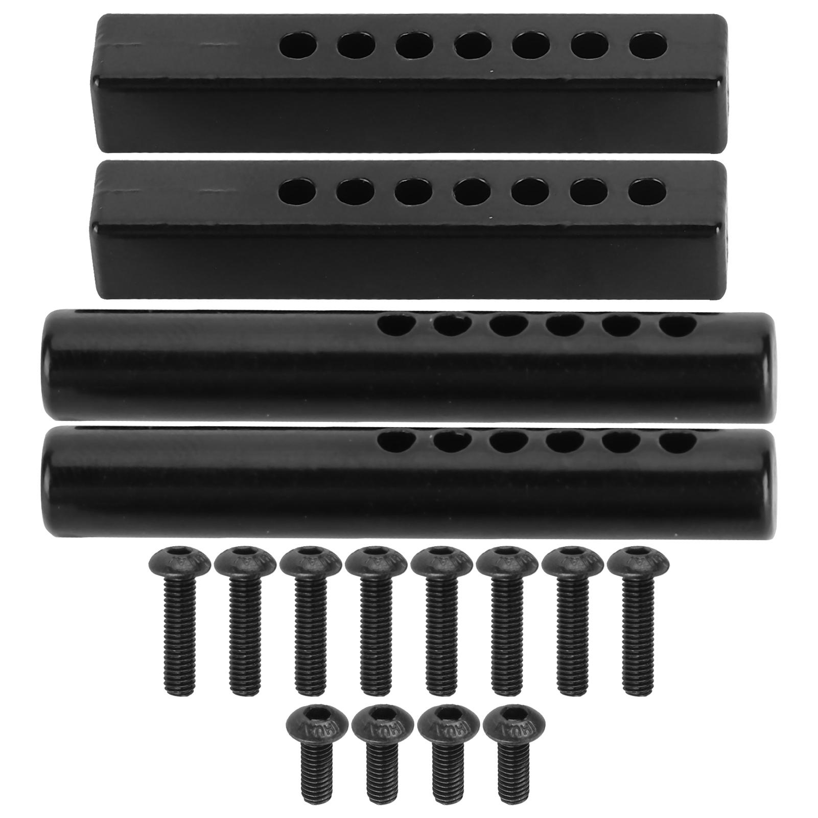 

4Pcs 110 RC Square and Round Metal Bumper Mount Post for TraxxasHspRedcatTamiya