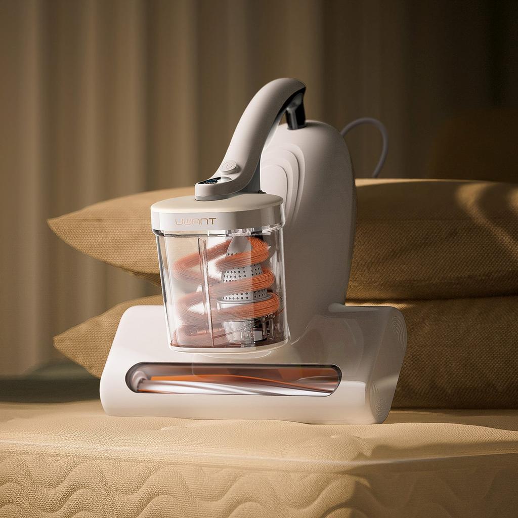 Mattress vacuum cleaner removes dust and allergens uwant M500 - white