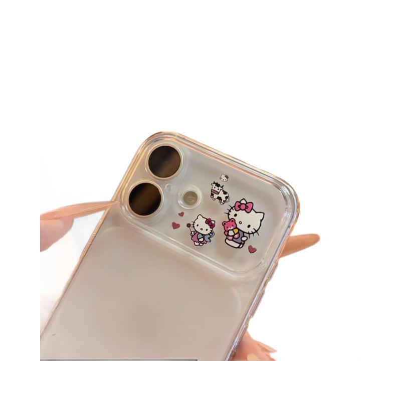 Hello Kitty Window Instant Transform Drop-Proof Soft Case for Apple 17 Pro, 16, 15, 14P, 12