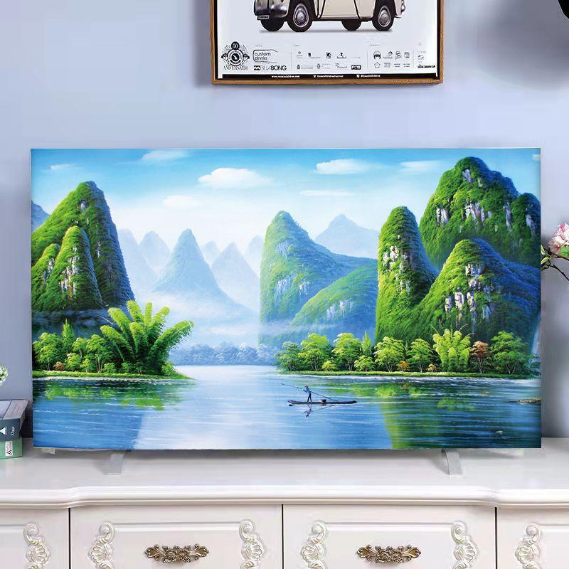 Universal LCD TV Dust Cover Reusable and Washable Fabric Cloth