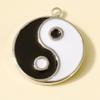 6pcs Punk Dark Black Stainless Steel Enamel Charms For Jewelry Making Supplies Sun Heart Cross Ocean Animal Pendant DIY Pendants