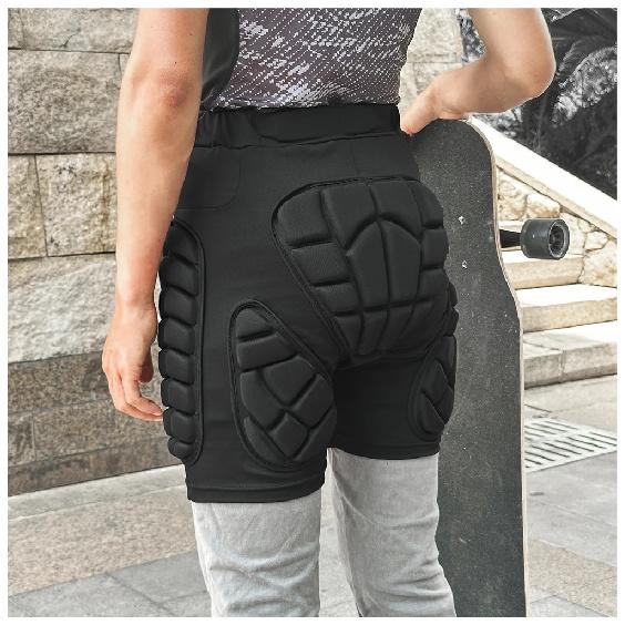 WOSAWE Motorcycle Shorts Skating Hip Shorts MTB Motocross Hip Paddeds Skiing Snowboard Shorts for Children Teenagers and Adults
